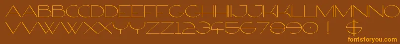 Weitere Informationen zur FirtyFree-Schriftart FirtyFree-Schriftart – Orangefarbene Schriften auf braunem Hintergrund