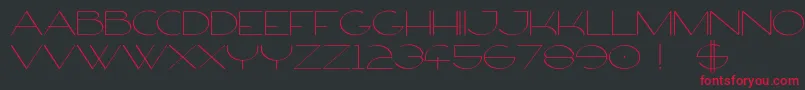 FirtyFree Font – Red Fonts on Black Background
