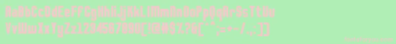 Fresko Font – Pink Fonts on Green Background