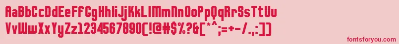 Fresko Font – Red Fonts on Pink Background