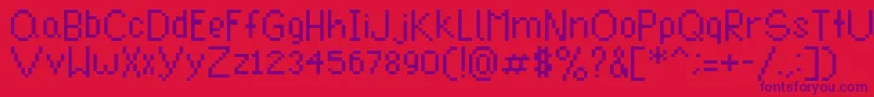 fuente Clynikal2 – Fuentes Moradas Sobre Fondo Rojo