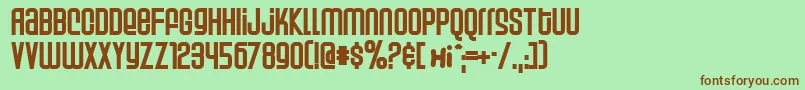 Weltp Font – Brown Fonts on Green Background