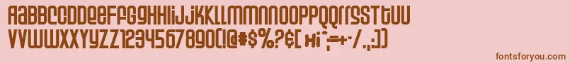 Weltp Font – Brown Fonts on Pink Background