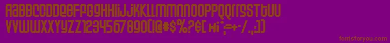 Weltp Font – Brown Fonts on Purple Background