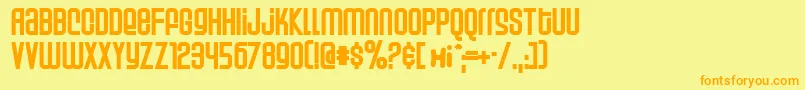 Weltp Font – Orange Fonts on Yellow Background