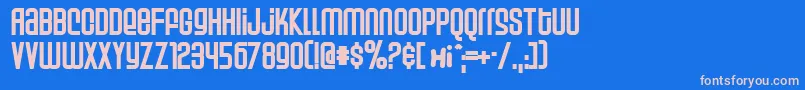 Weltp Font – Pink Fonts on Blue Background