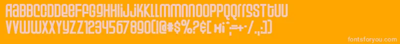 Weltp Font – Pink Fonts on Orange Background