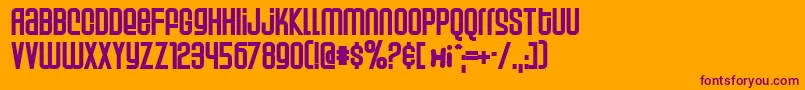 Weltp Font – Purple Fonts on Orange Background