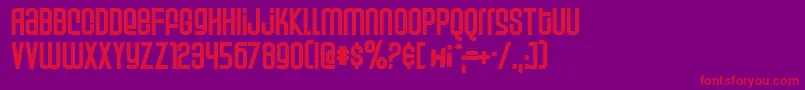 Weltp Font – Red Fonts on Purple Background