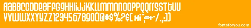 Weltp Font – White Fonts on Orange Background