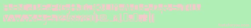 Pangbl Font – Pink Fonts on Green Background