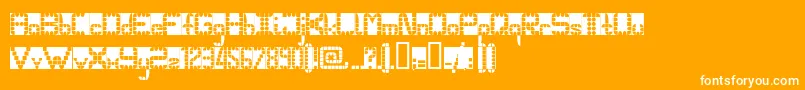 Pangbl Font – White Fonts on Orange Background