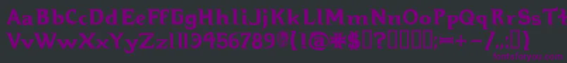 Шрифт Hellbound – фиолетовые шрифты на чёрном фоне