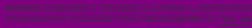 フォント21gunsalutegradital – 紫の背景に黒い文字