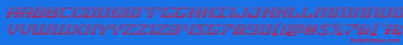 21gunsalutegradital Font – Red Fonts on Blue Background