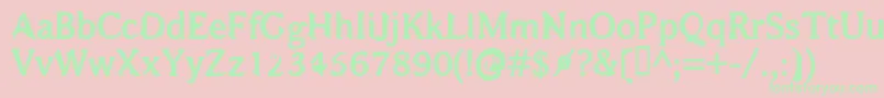 BajsmaskinTjockSprutande Font – Green Fonts on Pink Background