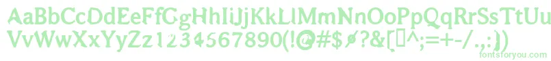 BajsmaskinTjockSprutande Font – Green Fonts on White Background