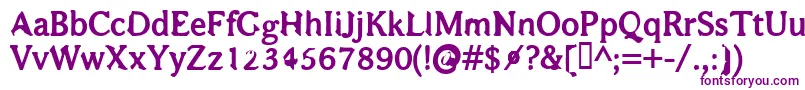BajsmaskinTjockSprutande-fontti – violetit fontit