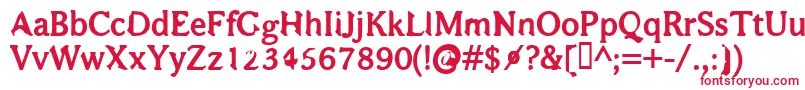 BajsmaskinTjockSprutande Font – Red Fonts