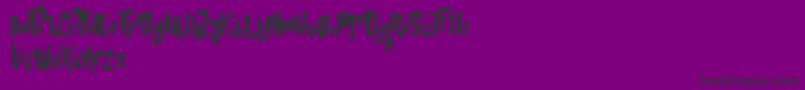 NepternHarbourFree Font – Black Fonts on Purple Background