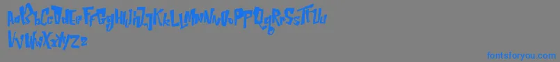 NepternHarbourFree Font – Blue Fonts on Gray Background