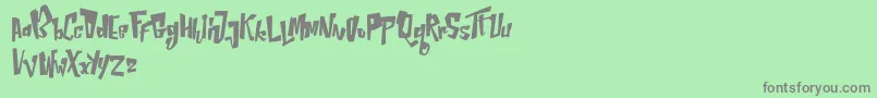 NepternHarbourFree Font – Gray Fonts on Green Background