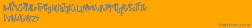 NepternHarbourFree Font – Gray Fonts on Orange Background