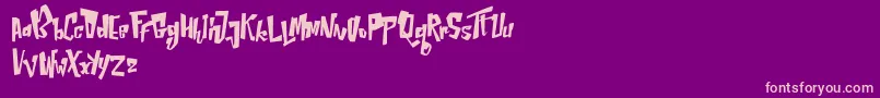 NepternHarbourFree Font – Pink Fonts on Purple Background