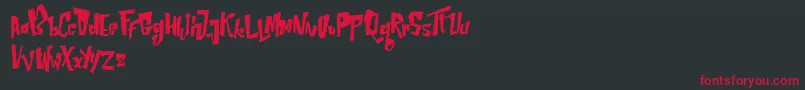 NepternHarbourFree Font – Red Fonts on Black Background