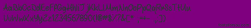 Fonte WhiteChocolateMintOtf – fontes pretas em um fundo violeta