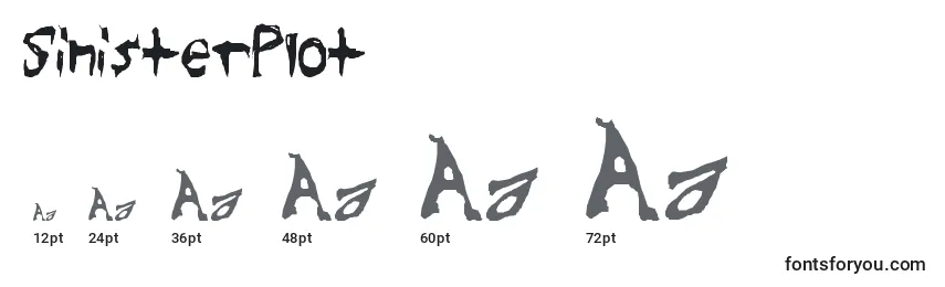 SinisterPlot Font Sizes