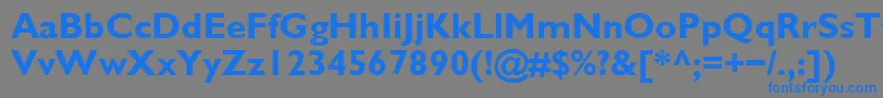 Glsb Font – Blue Fonts on Gray Background