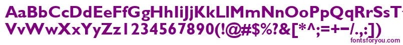 Glsb Font – Purple Fonts on White Background