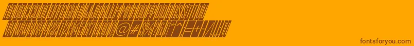 EmpirialcmdnoblRegular Font – Brown Fonts on Orange Background