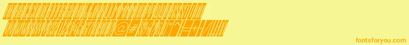 fuente EmpirialcmdnoblRegular – Fuentes Naranjas Sobre Fondo Amarillo