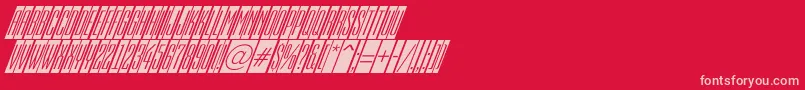 fuente EmpirialcmdnoblRegular – Fuentes Rosadas Sobre Fondo Rojo