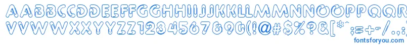 GeClipz Font – Blue Fonts on White Background