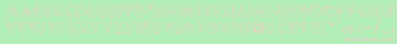 GeClipz Font – Pink Fonts on Green Background