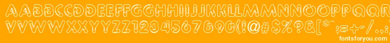 GeClipz Font – White Fonts on Orange Background