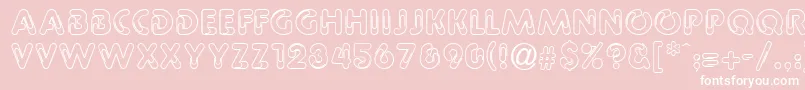 GeClipz Font – White Fonts on Pink Background