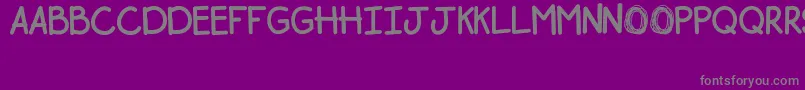 Шрифт Bogor – серые шрифты на фиолетовом фоне