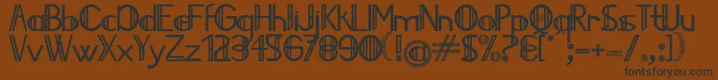 Jailedce Font – Black Fonts on Brown Background
