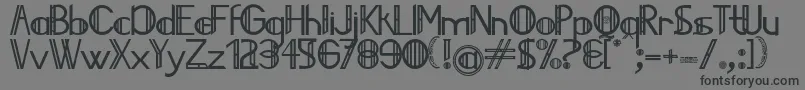 Jailedce-Schriftart – Schwarze Schriften auf grauem Hintergrund