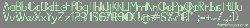 Jailedce Font – Green Fonts on Gray Background