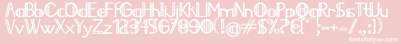 フォントJailedce – ピンクの背景に白い文字
