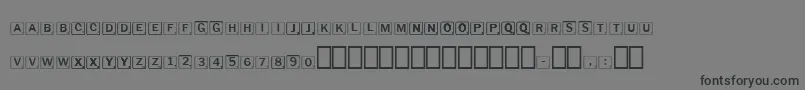 Шрифт Scrabbles – чёрные шрифты на сером фоне