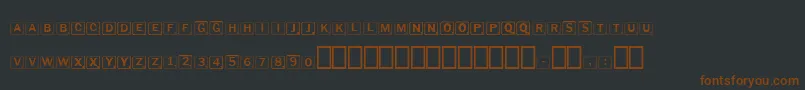 Шрифт Scrabbles – коричневые шрифты на чёрном фоне