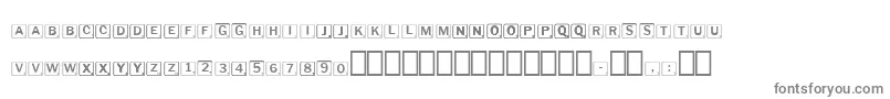 フォントScrabbles – 灰色のフォント