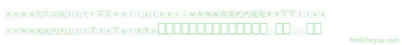 Scrabbles Font – Green Fonts on White Background