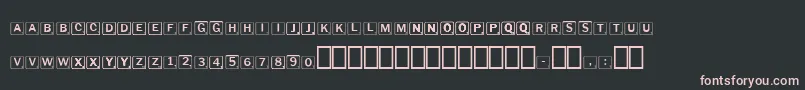 Scrabbles Font – Pink Fonts on Black Background